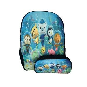 Octonauts Cartoon Game Student School Backpack Pen Pouch 2pc Set